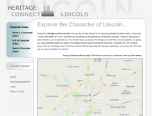 Tablet Screenshot of heritageconnectlincoln.com